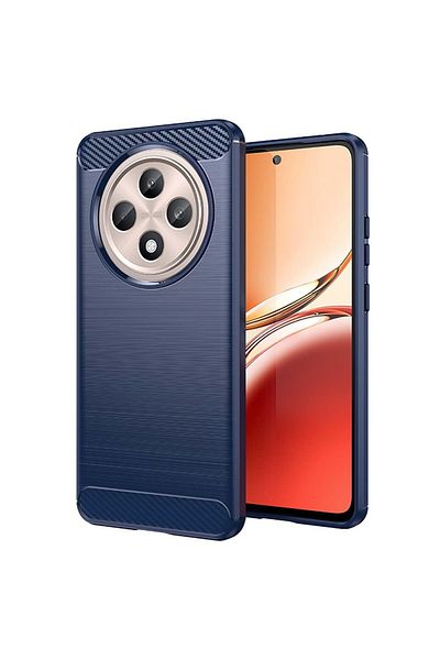 Techsuit Carcasă pentru Oppo Reno12 F 4G / Reno12 F 5G / Reno12 FS - Silicon Carbon - Albastră