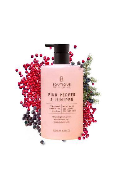 Boutique Liquid soap with pink pepper & juniper scent, Boutique, 500 ml