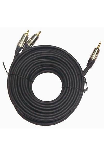 Cablexpert 3.5 mm stereo plug to 2*RCA plugs 1.5m cable, gold-plated connectors |