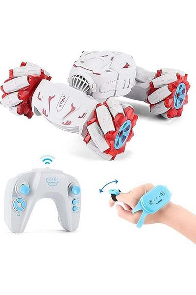 COOYA Four adjustable height options can accommodate children aged 3 to Rechargeable RC Stunt Car.