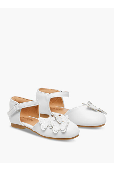 Juniors Butterfly Embellished Shoes with Hook and Loop Closure