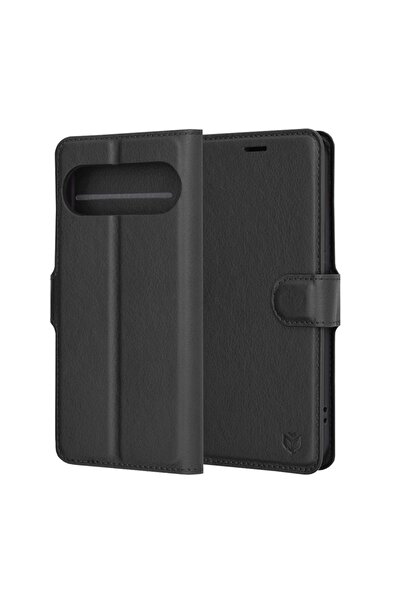 Techsuit Husă pentru Google Pixel 9 Pro / 9 - Folio din piele - Negru