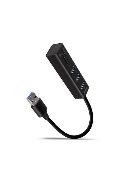 Axagon SuperSpeed USB-A Hub and Card Reader | HMA-CR3A