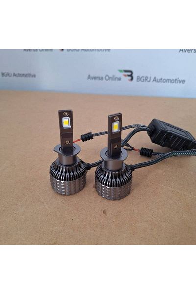 BGRJ Automotive Set of 2 H1 LED bulbs, warm white light, canbus, 18000lm