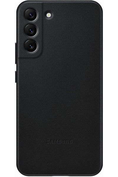 Samsung Galaxy S22 Plus; Husă din piele; Neagră