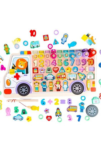 OEM Multifunctional Logarithmic Montessori Board with Figurines and Educational Activities