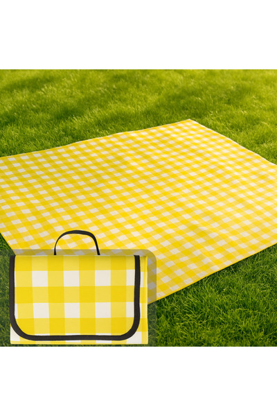 BEYLİNİ Picnic Mat Table Floor Breakfast Table Practical Portable Foldable Picnic Mat 150X150 cm