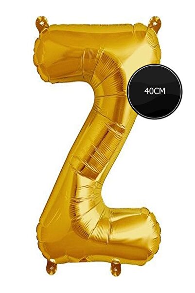 Bp Bizden Pastacılık 40cm Letter Z Foil Balloon Gold