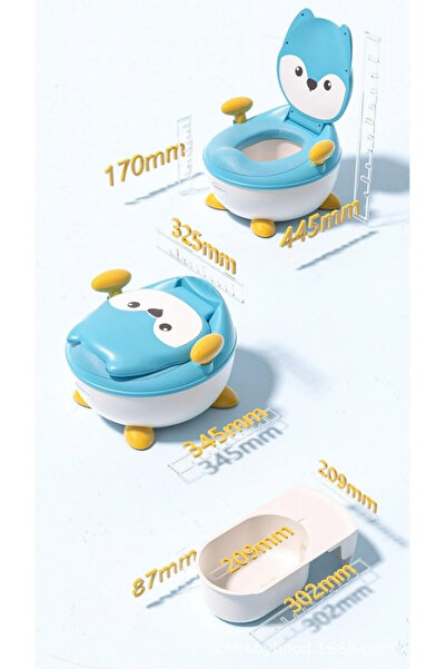 Little Mom Little Mom Green Fox children's potty with side handles, non-slip strips, Non-Toxic, compartments