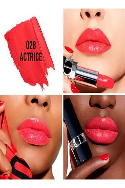 Dior Rouge Lipstick 028 Actrice 3.5g – Satiny Finish & Long-Lasting Hydration