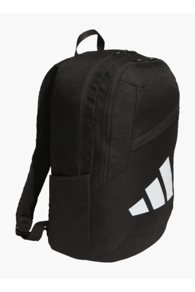 adidas Logo Print School Backpack with Adjustable Straps and Zip Closure - 15x30x45 cms