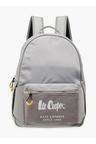 Lee Cooper Solid School Backpack with Adjustable Straps and Zip Closure - 30x13x41 cm