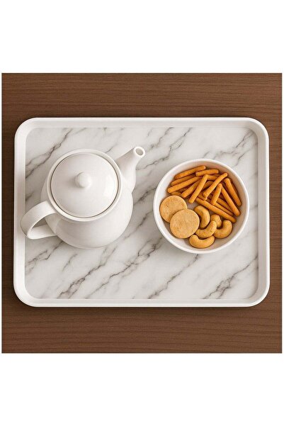 ALMUFARREJ مجموعة من صينيتين للتقديم والضيافة