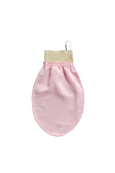 OEM Exfoliating Glove Made of 100% Silk for Body, Pink