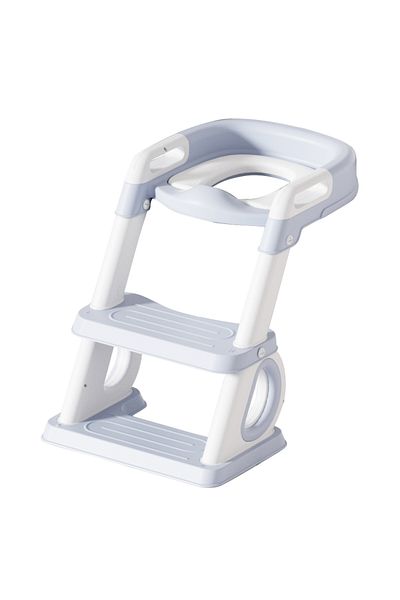 Little Mom Reductor de toaleta pentru copii, Little Mom, pliabil multifunctional, cu manere si suport de picioa