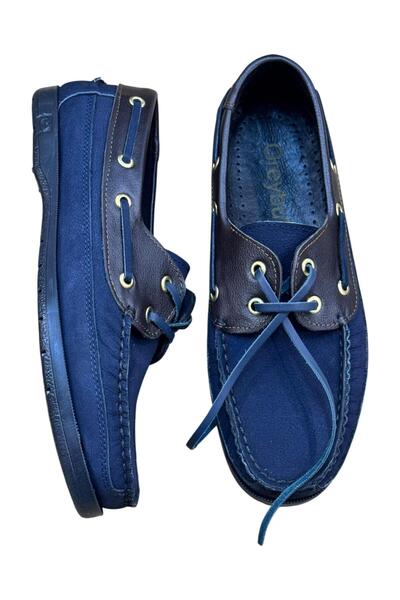 Greyybull Shoes тъмносини летни мокасини с подметка от аромат на кафе