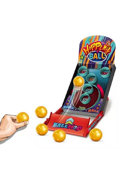 rexa Mini Tabletop Sport Hopping Ball Game Set Family Sport Game Basketball Board Toy for Kids & Adults