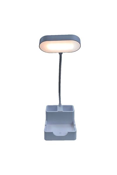 Tescomak Flexible desk lamp with mobile phone holder white 1 pc