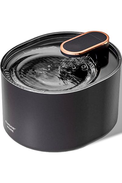 Elindor Dispenser De Apa Pentru Pisici Și Câini, 2.9 L, Silențios, Filtrare Cu Cărbune, Negru