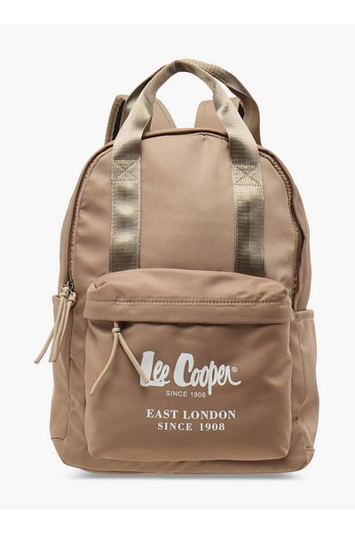 Lee Cooper Solid School Backpack with Adjustable Straps and Zip Closure - 30x14x40 cm