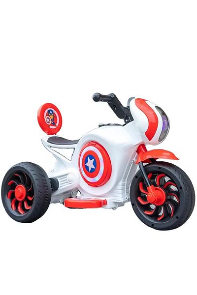 rexa Kids Electric Ride-On Motorcycle Tricycle – Battery-Powered 3-Wheel Bike for Children