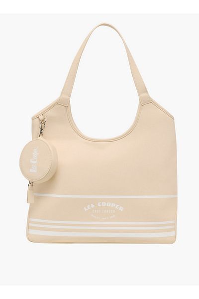 Lee Cooper Printed Tote Bag with Coin Purse and Zip Closure