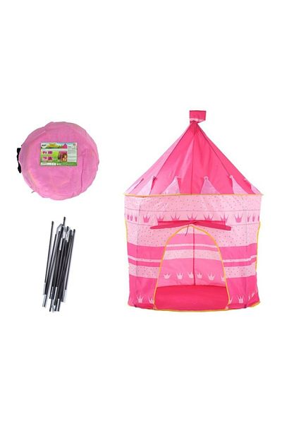 LeanToys Cort de joaca pentru fetite printese, roz MCT 9502, 135 cm x 105 cm