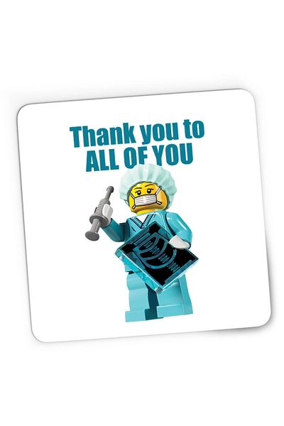 OEM Mousepad Gaming Medic Protect Toys Pieces Thank You, 21x19 см