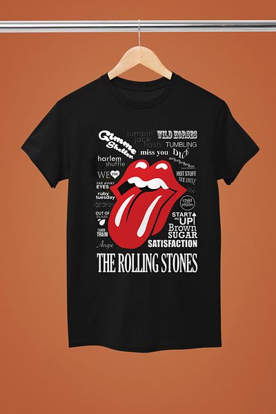 MAGORS Rolling Stones Printed Cotton Crew Neck Regular Fit Short Sleeve Women's Tshirt