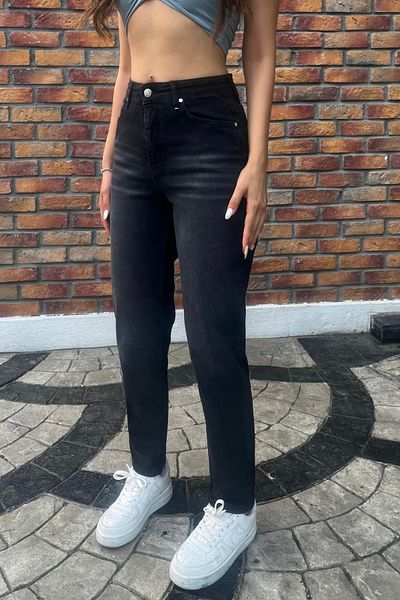 BİKELİFE Women's High Waist Boyfriend Lycra Jeans