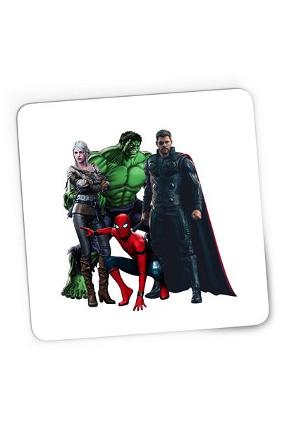 OEM Mousepad Gaming Witcher Ciri Magician Spiderman Captain America, 21x19 см