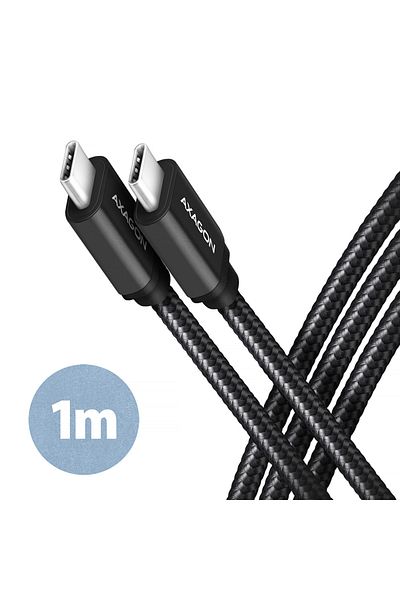 Axagon Data and charging USB 3.2 Gen 1 cable, 1 m | BUCM3-CM10AB | USB Type C - USB Type C