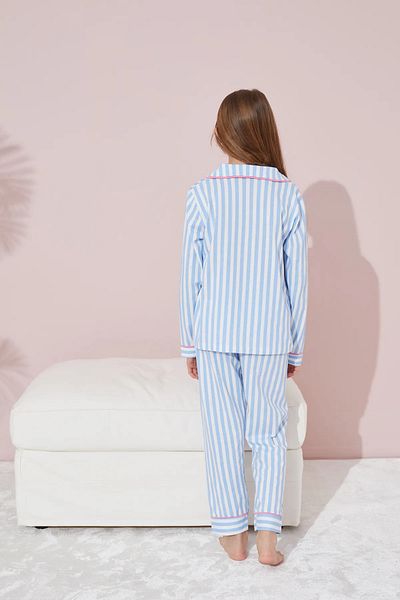 e-çocuk Set pijamale cu mâneci lungi din bumbac pentru fete - 1507 -1508