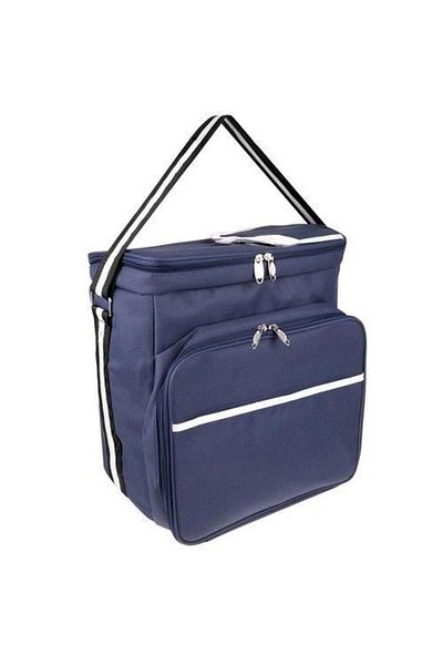 Mercaton Geanta picnic, termoizolanta, impermeabila, cu maner, albastru, 35x23x35 cm, Isotrade