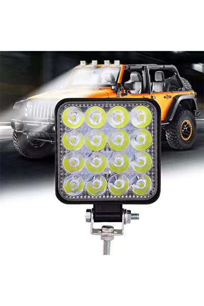 Hero Led HL-5100 12-60 Volt 16 Ledli Projektör Tekne Karavan Off Road Sis Far...
