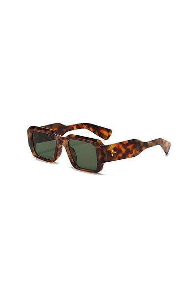 Toz Vintage Zurella Leopard Pattern Vintage & Retro Unisex Sunglasses