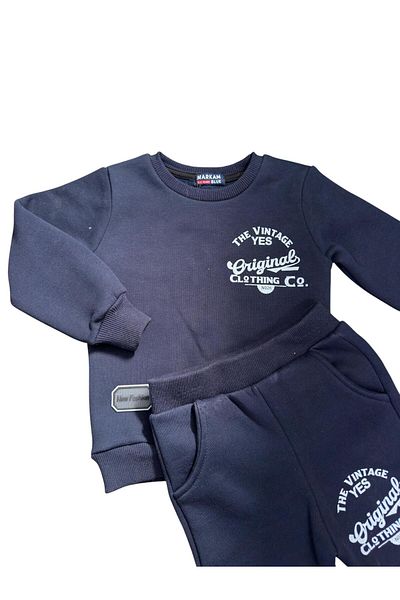 Kamex Boy's 3-Thread Raised Winter Bottom Top Set