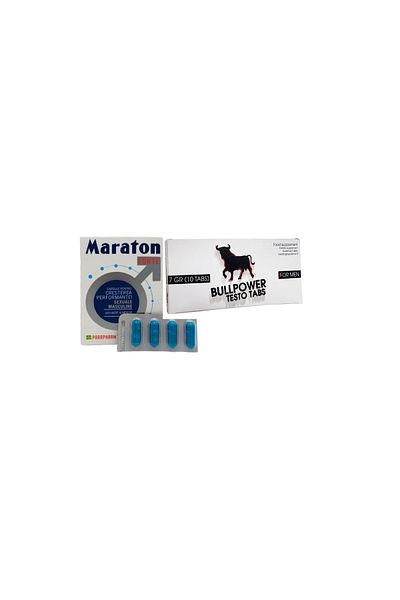 LOVENTA BullPower Testo Tabs and Maraton Forte Male Vitality Kit - 5b+10m