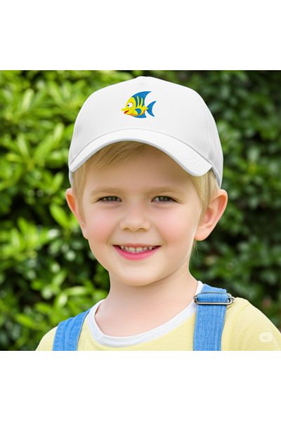 KEYFHOME Children's Embroidered Cotton Baseball Basketball Cap