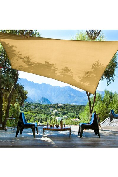 Ekodoğa Gölgelik File Krem 2x3 Metre Bahçe Gölgelik Filesi Gölgelik Örtü Gölg...