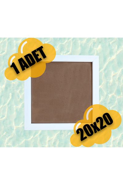 Wooden Factory One Piece White 20X20 Frame – Blank Picture/Photo Frame Wall Decor