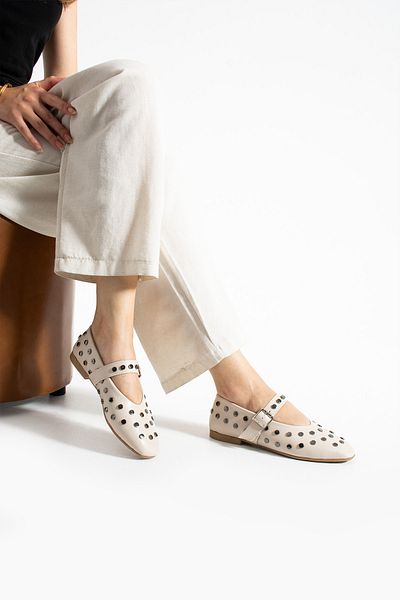 wolk shoes Beige Tropical Women's Ballerinas