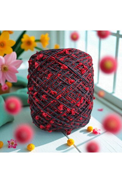 Kırlangıç Cotton Koton & Pompom Mix Design Hand Knitting Yarn 210 Gr