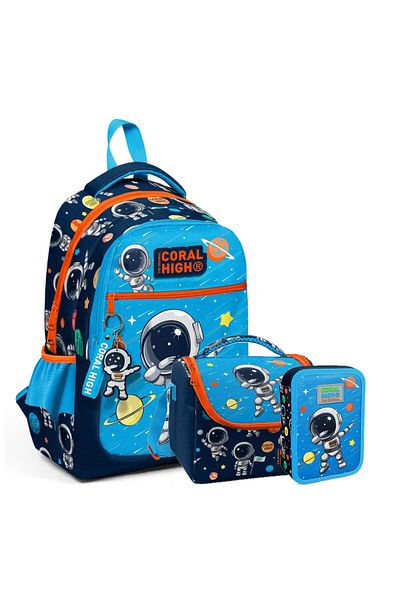 Coral High Set de 3 genți de școală pentru copii (NOU)