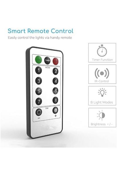 Yuwell YU WELL LED Fairy Light (5m/USB+Remote, Warm White)
