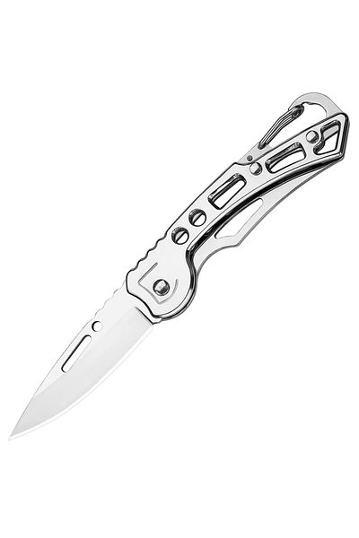 Aptel Folding knife, steel/aluminum, silver, 15.5 cm