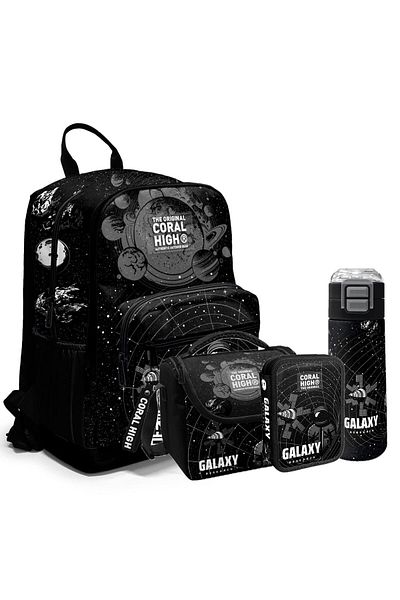 Coral High Kids 4-Piece School Bag Set (New)