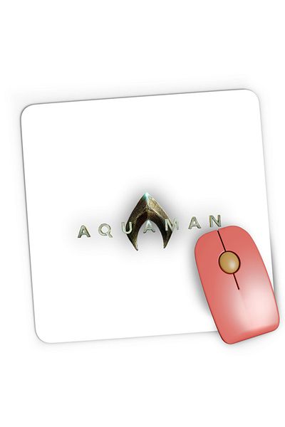 OEM Mousepad Gaming Aquaman Logo Water King Comic Books Cartoons, 21x19 см