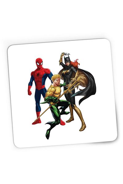 OEM Mousepad Gaming Aquaman Batwoman Spiderman Superhero Trident, 21x19 см