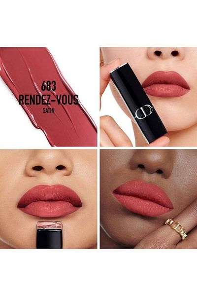 Dior Rouge Lipstick 683 Rendez-vous 3.5g – Satiny Finish & Long-Lasting Hydration